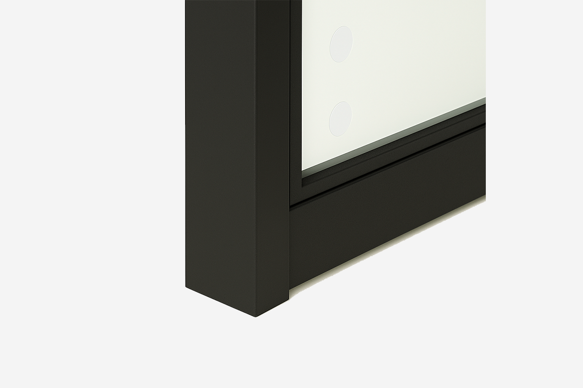 Porte automatique 1 vantail SlideX - Joint noir